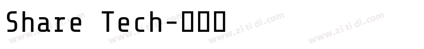 Share Tech字体转换